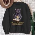 DO YOU EVEN READ BRO Cat Lover's Reading Books Sweatshirt Gifts for Old Women
