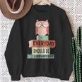 Everyday Should Be Library Day Cute Owl Reading Books Lover Sweatshirt Gifts for Old Women Everyday Should Be Library Day Cute Owl Reading Books Lover Sweatshirt Gifts for Old Women