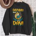 Everyday Should Be Library Day Librarian Book Lover Sweatshirt Gifts for Old Women