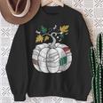 Fall Bookshelf Pumpkin Autumn Reading Sweatshirt Gifts for Old Women