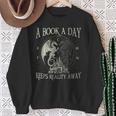 Fantasy Book Club Dragon Reader Book A Day Keep Reality Away Sweatshirt Gifts for Old Women