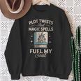 Fantasy Book Club Reader Quote Plot Twists Magic Spells Sweatshirt Gifts for Old Women