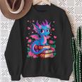Fantasy Dragon Reading Books Bookworm Sweatshirt Gifts for Old Women