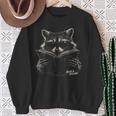 Feral But Literate Raccoon Reading Book Library Animal Meme Sweatshirt Gifts for Old Women Feral But Literate Raccoon Reading Book Library Animal Meme Sweatshirt Gifts for Old Women