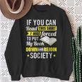 I Was Forced To Put My Book Down Book Lover Reading Small Sweatshirt Gifts for Old Women