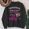 Weekend Forecast Reading With a Chance Of Wine Book Humor Sweatshirt Gifts for Old Women