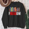 Frea-Dom Anti Ban Books I Read Banned Books Freedom Book Sweatshirt Gifts for Old Women Frea-Dom Anti Ban Books I Read Banned Books Freedom Book Sweatshirt Gifts for Old Women