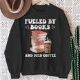 Fueled By Books And Iced Coffee Coffee Read Book Lover Sweatshirt Gifts for Old Women