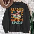 Fun Reading Is My Favorite Sport Book Lover Sweatshirt Gifts for Old Women