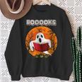 Ghost Reading Books Teacher Halloween Men Women Sweatshirt Gifts for Old Women
