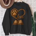 Girl Who Loves Dogs & Books Heart Dog Lover Reader Reeding Sweatshirt Gifts for Old Women