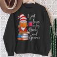 Gnome Shirt Women Girls Book Lover Reading Club Gnome Lover Sweatshirt Gifts for Old Women