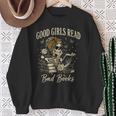 Good Girls Read Bad Books Vintage Skeleton Reader Sweatshirt Gifts for Old Women Good Girls Read Bad Books Vintage Skeleton Reader Sweatshirt Gifts for Old Women