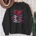Gothic Books Roses Dark Academia Vintage Library Romance Sweatshirt Gifts for Old Women