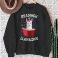 Graduation Cute Animal Llama Reading Book Nerds Bookworm Sweatshirt Gifts for Old Women Graduation Cute Animal Llama Reading Book Nerds Bookworm Sweatshirt Gifts for Old Women