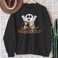 Halloween Books Cute Ghost Reading Library Boooooks Autumn Sweatshirt Gifts for Old Women