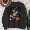 Halloween Girls Boys Wizard Book Pumpkin Kids Halloween Sweatshirt Gifts for Old Women