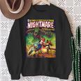 Halloween Monster Scary Vintage Horror Comic Book Sweatshirt Gifts for Old Women