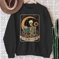 Halloween Tarot Card The Reader Skeleton Reading Books Sweatshirt Gifts for Old Women Halloween Tarot Card The Reader Skeleton Reading Books Sweatshirt Gifts for Old Women
