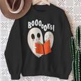 Halloween Teacher Library Ghost Books Men Women Kids Sweatshirt Gifts for Old Women