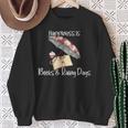 Happiness Is Books And Rainy Days Sweatshirt Gifts for Old Women