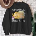 Happiness Is Books And Tea Sweatshirt Gifts for Old Women Happiness Is Books And Tea Sweatshirt Gifts for Old Women