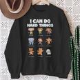 I Can Do Hard Things Children's Book Characters Sweatshirt Gifts for Old Women