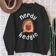 Hedgehog Book Sweatshirt Gifts for Old Women