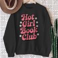 Hot Girl Book Club Retro Daisies Sweatshirt Gifts for Old Women Hot Girl Book Club Retro Daisies Sweatshirt Gifts for Old Women