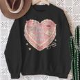 Hot Girls Read Books Cute Heart Graphic Sweatshirt Gifts for Old Women