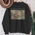 I'Ll Be In My Office Retro Cat Reading Book Nerd Read Reader Sweatshirt Gifts for Old Women