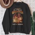 I'm a Book Dragon Not a Worm Dragon Reading a Books Sweatshirt Gifts for Old Women
