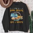 I'm a Book Dragon Not a Worm Reading Readers Clothing Sweatshirt Gifts for Old Women I'm a Book Dragon Not a Worm Reading Readers Clothing Sweatshirt Gifts for Old Women