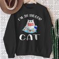 I'm An Indoor Cat I Drink Coffee Read Books Play Games Sweatshirt Gifts for Old Women