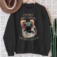 I'm Not Anti-Social I'm Anti-Stupid Cat Read Book Men Women Sweatshirt Gifts for Old Women I'm Not Anti-Social I'm Anti-Stupid Cat Read Book Men Women Sweatshirt Gifts for Old Women
