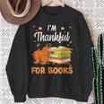 I'm Thankful For Books Lover Reading Pumpkin Thanksgiving Sweatshirt Gifts for Old Women I'm Thankful For Books Lover Reading Pumpkin Thanksgiving Sweatshirt Gifts for Old Women