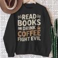 Introvert Reader Coffee Lover Book Shirt Sweatshirt Gifts for Old Women