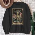 The Introvert Skeleton Tarot Card Coffee Book Lover Sweatshirt Gifts for Old Women