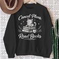 Introverted Book Mom Cat Reader Introvert Books Over People Sweatshirt Gifts for Old Women