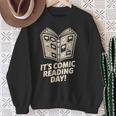 It’s Comic Reading Day Manga Cartoon Book Graphic Novel Sweatshirt Gifts for Old Women