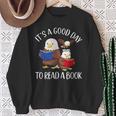It's A Good Day To Read A Book Eagle Librarian Bookworm Sweatshirt Gifts for Old Women