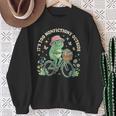 It's Too Nonfiction Outside Frog Reading Book Lover Sweatshirt Gifts for Old Women