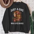 Just A Girl Who Loves Books For Bookworm Book Lover Sweatshirt Gifts for Old Women Just A Girl Who Loves Books For Bookworm Book Lover Sweatshirt Gifts for Old Women