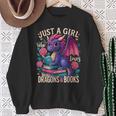 Just a Girl Who Loves Dragons And Books Dragon Sweatshirt Gifts for Old Women Just a Girl Who Loves Dragons And Books Dragon Sweatshirt Gifts for Old Women