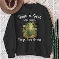 Just A Girl Who Loves Frogs And Books Cute Reading Sweatshirt Gifts for Old Women Just A Girl Who Loves Frogs And Books Cute Reading Sweatshirt Gifts for Old Women
