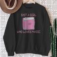 Just a Girl Who Loves Magic Spells Book Sweatshirt Gifts for Old Women Just a Girl Who Loves Magic Spells Book Sweatshirt Gifts for Old Women