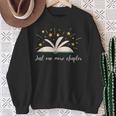 Just One More Chapter Book Lovers Sweatshirt Gifts for Old Women