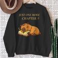 Just One More Chapter Capybara With Book Sweatshirt Gifts for Old Women