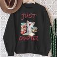Just One More Chapter- I Love Reading Book And Meow Sweatshirt Gifts for Old Women