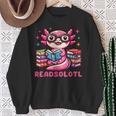 Kawaii Axolotl Readsolotl Book Lover Reading Bookworm Girls Sweatshirt Gifts for Old Women
